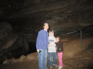 In the Caves.