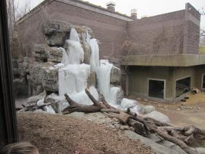 The kids were amazed by the frozen water falls!  Water doesn't freeze in GA & TX!